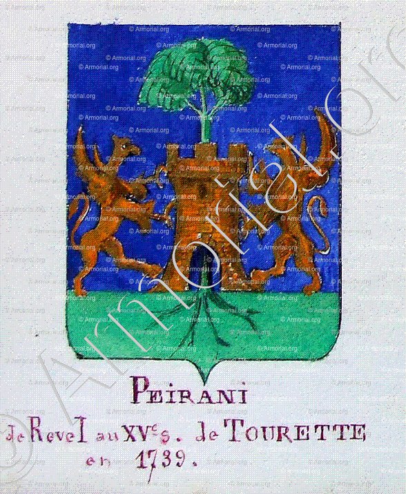 PEIRANI_Armorial Nice. (J. Casal, 1903) (Bibl. mun. de Nice)._France