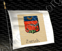 drapeau-ZURICH_Livre d'Or du Canton de Fribourg (Freiburg). (Alfred Raemy, 1898)_Schweiz Suisse Svizzera Switz