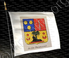 drapeau-LE CAT BAZANCOURT_Noblesse d'Empire._France