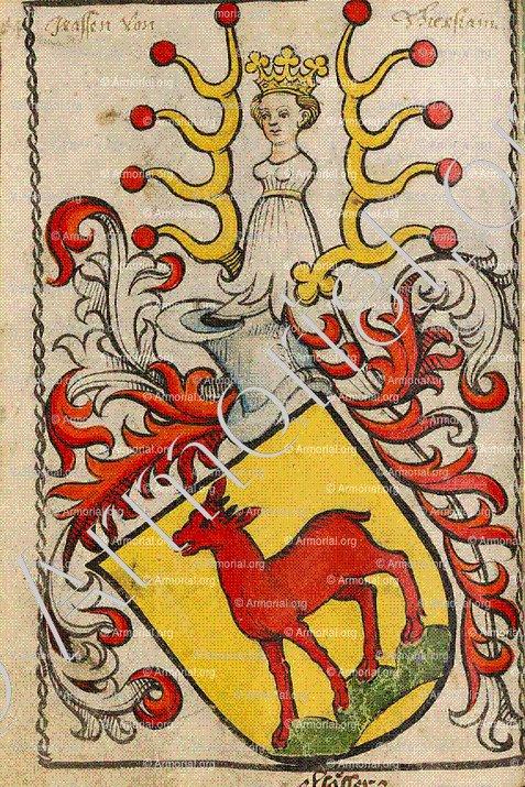 THIERSTEIN_Valeran 1320, Alsace. Comte. Fribourg, Scheibler'sches Wappenbuch Elsass_Frankreich, Schweiz.