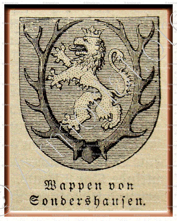 SONDERSHAUSEN_Thüringen 1897_Deutsch heraldischen Stil.