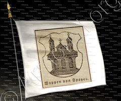 drapeau-SPENER_Speyer, Rheinland-Pfalz 1897_Deutsch heraldischen Stil.