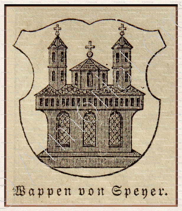 SPENER_Speyer, Rheinland-Pfalz 1897_Deutsch heraldischen Stil.