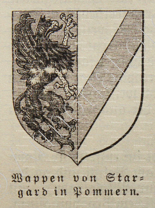 STARGARD_in Pommern, Preuss. Regberz. Stettin. 1897_Deutsch heraldischen Stil.