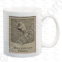 mug-TURIN_Wappen von Turin, Italia 1897_Deutsch heraldischen Stil.