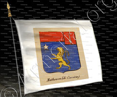 drapeau-MATHEVON (DE CURNIEU)_Noblesse d'Empire._France