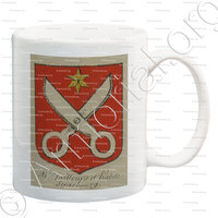 mug-STRASBOURG Tailleurs d'habits_Alsace, Armorial de France (Ch; d'Hozier, 1696-1710)._France