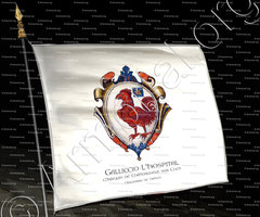 drapeau-GALLICCIO L'HOSPITAL_ Marquis de Châteauneuf sur Cher. Originaire de Naples_France Italia