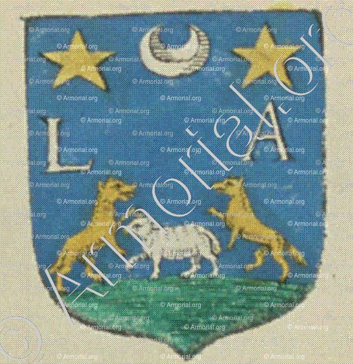 AQUART (La Rochelle)_Blason enregistré sous le règne de Louis XIV._France