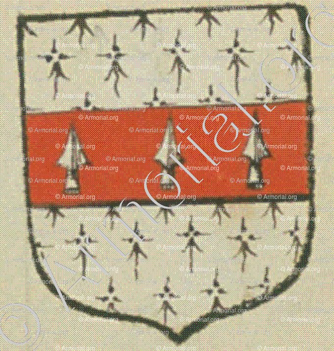 BARON de ROCHEBARON (La Rochelle)_Blason enregistré sous le règne de Louis XIV._France