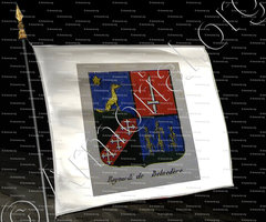 drapeau-RAYNARDI DE BELVEDERE_Noblesse d'Empire._France