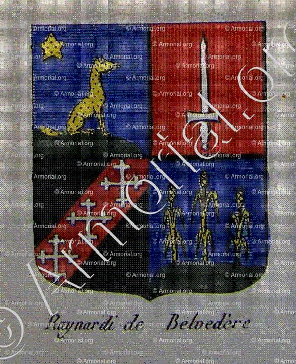 RAYNARDI DE BELVEDERE_Noblesse d'Empire._France