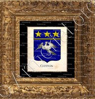 cadre-ancien-or-CHITTON_Armorial Philippe de Fleury. Paris._France