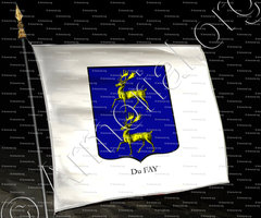 drapeau-Du FAY_Armorial Philippe de Fleury. Paris._France