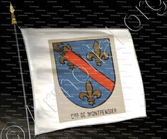 drapeau-Comtes de MONTPENSIER_Bourbonnais_France