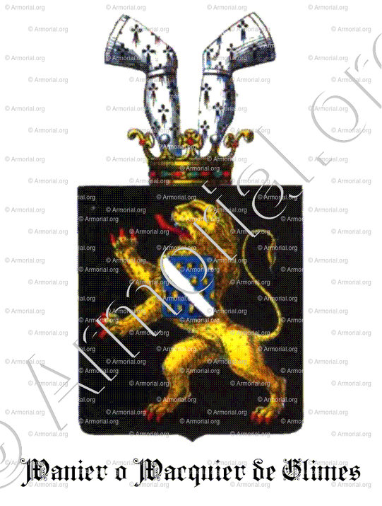 Wanier o Wacquier de GLIMES_Armorial des Pays-Bas par J. de Neufforge_Nederland