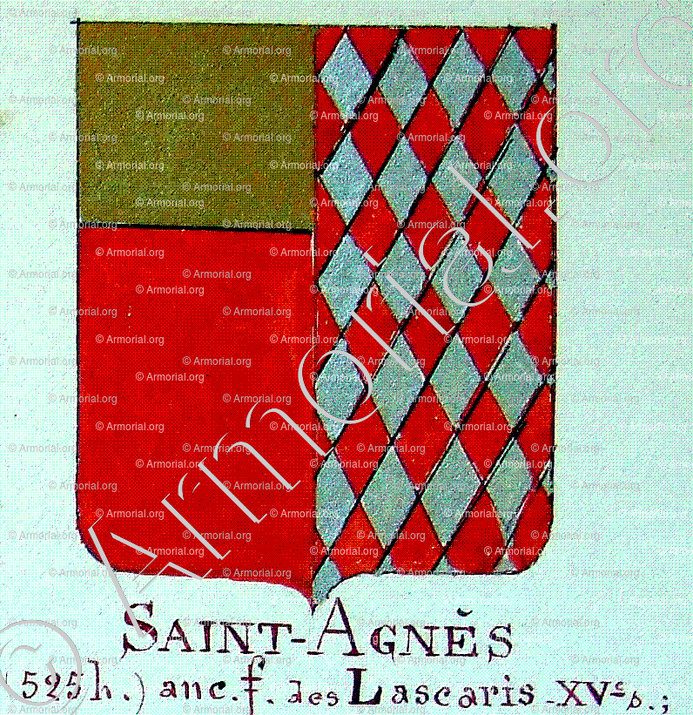 SAINT AGNES_Armorial Nice. (J. Casal, 1903) (Bibl. mun. de Nice)._France