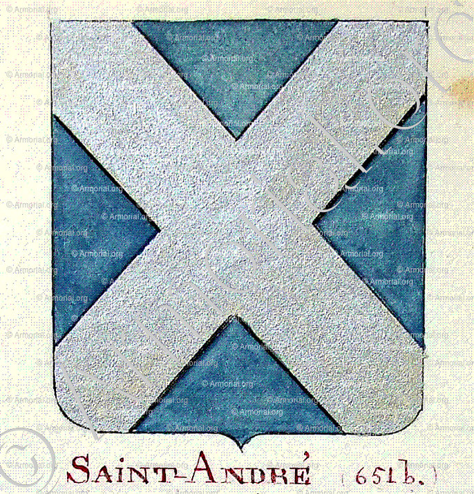 SAINT ANDRE_Armorial Nice. (J. Casal, 1903) (Bibl. mun. de Nice)._France