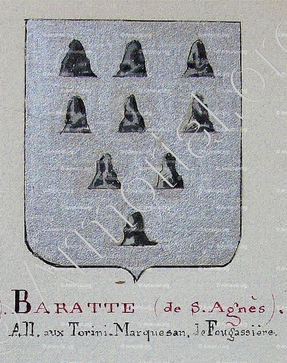 BARATTE de Sainte Agnès_Armorial Nice. (J. Casal, 1902) (Bibl. mun. de Nice)_France (i)