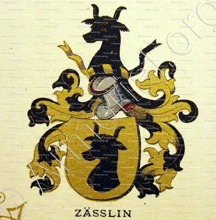 ZÄSSLIN_Wappenbuch der Stadt Basel . B.Meyer Knaus 1880_Schweiz 