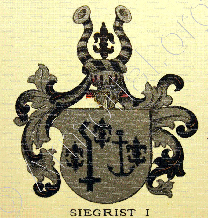 SIEGRIST_Armorial de la ville de Bâle. B.Meyer Knaus 1880._Schweiz. Suisse.