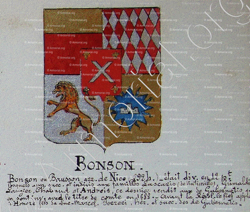 BAUSSON_Armorial Nice. (J. Casal, 1902) (Bibl. mun. de Nice)_France (i)