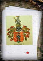 velin-d-Arches-SIEGRIST - Armorial de la ville de Bâle. B.Meyer Knaus 1880 - Schweiz. Suisse. Svizzera. (ii)