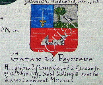 GAZAN de la PEYRIERE