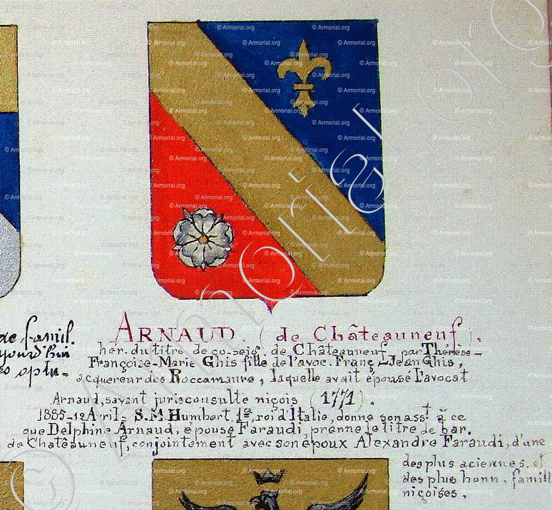 GHIS_Armorial Nice. (J. Casal, 1903) (Bibl. mun. de Nice)_France (Arnaud de Châteauneuf) 1)