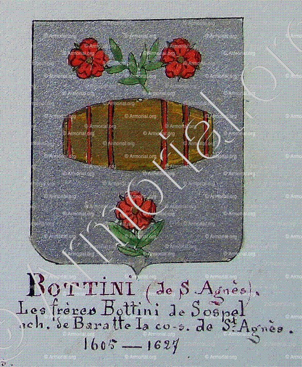 BOTTINI de Sainte Agnès_Armorial Nice. (J. Casal, 1902) (Bibl. mun. de Nice)_France (i)