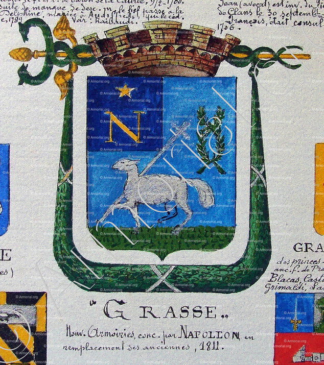 GRASSE_Armorial Nice. (J. Casal, 1903) (Bibl. mun. de Nice)_France (sous Napolleon, 1811) (1)