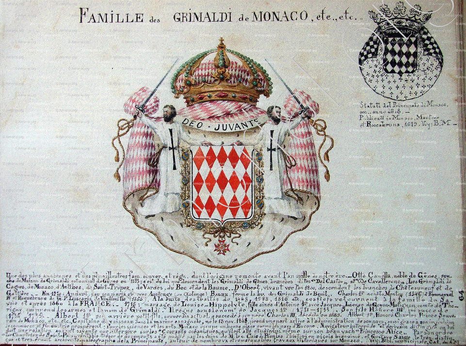 GRIMALDI de MONACO_Armorial Nice. (J. Casal, 1903) (Bibl. mun. de Nice)_France (1)