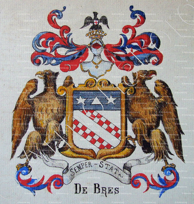 BRÉS (de)_Armorial Nice. (J. Casal, 1902) (Bibl. mun. de Nice)_France (1)