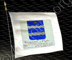 drapeau-GUIGLIONDA (comtes de Sainte-Agathe)_Armorial Nice. (J. Casal, 1903) (Bibl. mun. de Nice)_France (1)