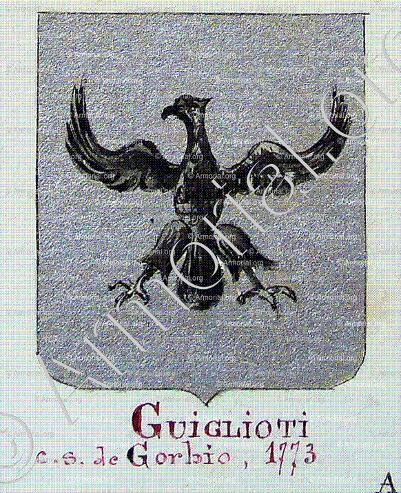 GUIGLIOTI (de Gorbio)_Armorial Nice. (J. Casal, 1903) (Bibl. mun. de Nice)_France (1)