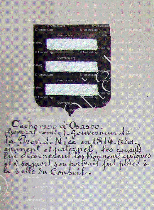 CACHERANO d'OSASCO_Armorial Nice. (J. Casal, 1902) (Bibl. mun. de Nice)_France