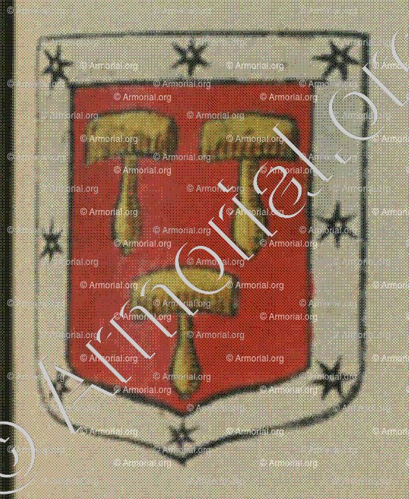 MONCHY (Alsace)_Blason enregistré sous le règne de Louis XIV_France 