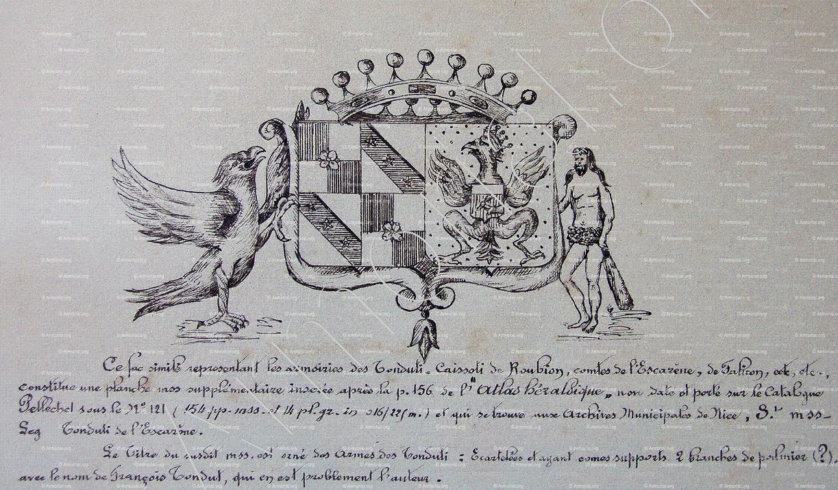 CAISSOLI de ROUBION comte de l'Escarène, de Falicon_Armorial Nice. (J. Casal, 1902) (Bibl. mun. de Nice)_France (Tonduti et C. de R.) (i)