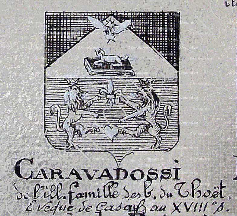 CARAVADOSSI (du Thoët)_Armorial Nice. (J. Casal, 1902) (Bibl. mun. de Nice)_France (ii)