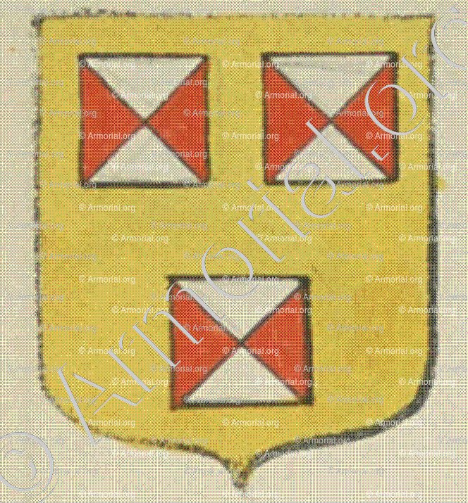 CHADENNE (La Rochelle)_Blason enregistré sous le règne de Louis XIV._France