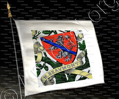 drapeau-de MENTHON BEAUMONT_Armorial et Nobiliaire de Savoie. (Cte de Foras)_France