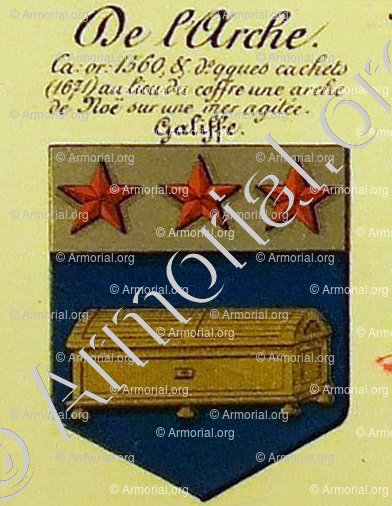 Larche Armoiries blason Etymologie et origine nom de famille