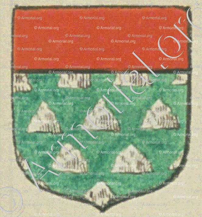 CHASTAIGNER (La Rochelle)_Blason enregistré sous le règne de Louis XIV._France