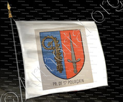 drapeau-Prieuré de SAINT POURCAIN_Bourbonnais_France