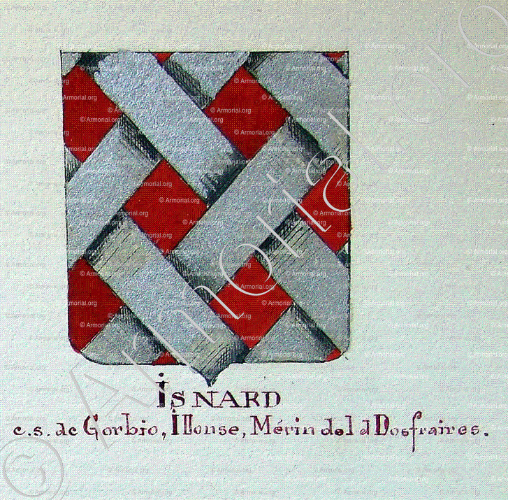 ISNARD_Armorial Nice. (J. Casal, 1903) (Bibl. mun. de Nice)_France. - Copie