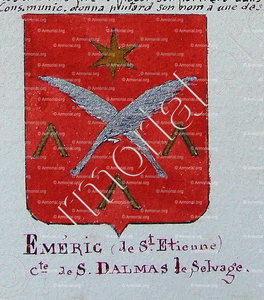 EMERIC Cte de SAINT DALMAS de SELVAGE