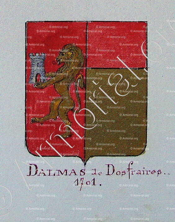 DALMAS (de Dosfraires)_Armorial Nice. (J. Casal, 1903) (Bibl. mun. de Nice)_France (i)