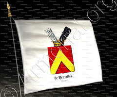 drapeau-DE HERZELLES_Flandre, 1300._Belgique..