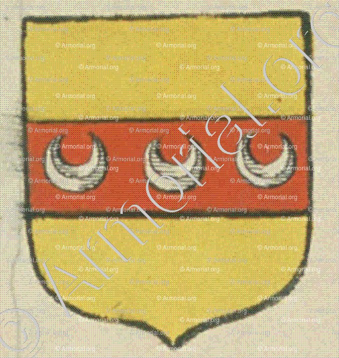 CRUCHET (La Rochelle)_Blason enregistré sous le règne de Louis XIV._France