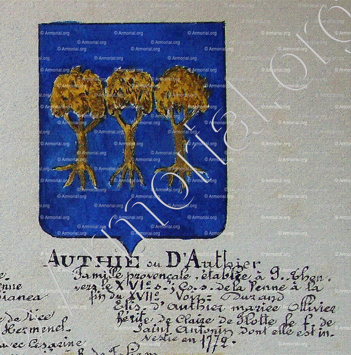 D'AUTHIER_Armorial Nice. (J. Casal, 1903) (Bibl. mun. de Nice)_France (i)